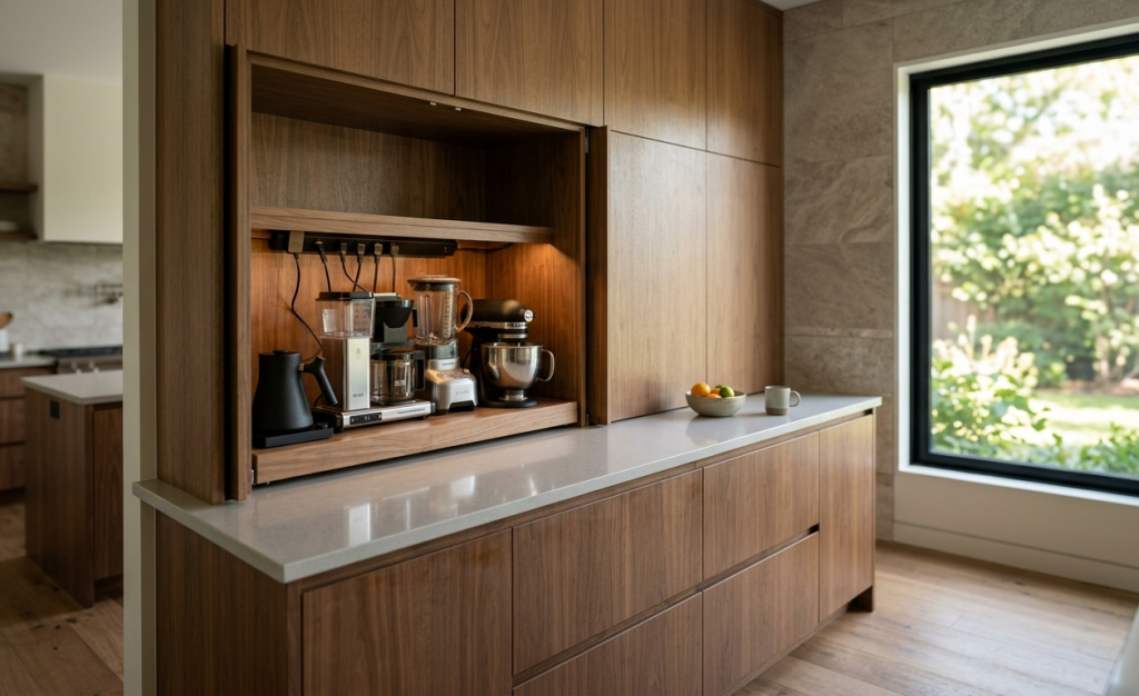 Hidden kitchen storage