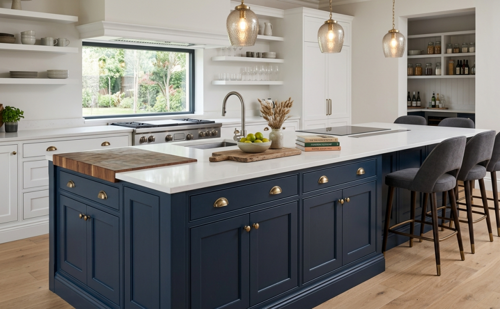 Kitchen island with seating