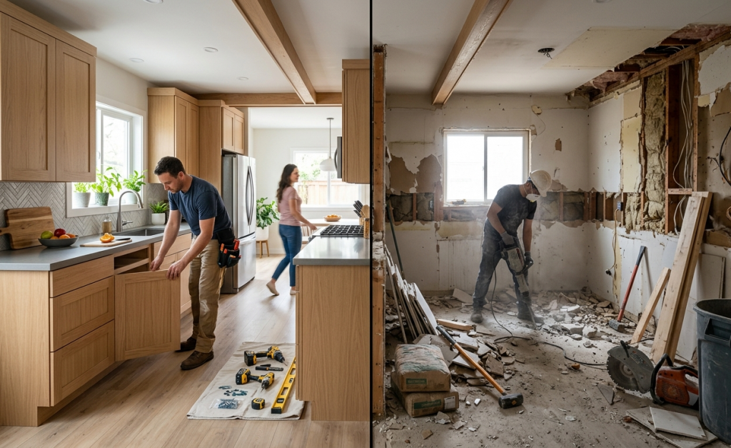Kitchen Cabinet Refacing vs Replacing